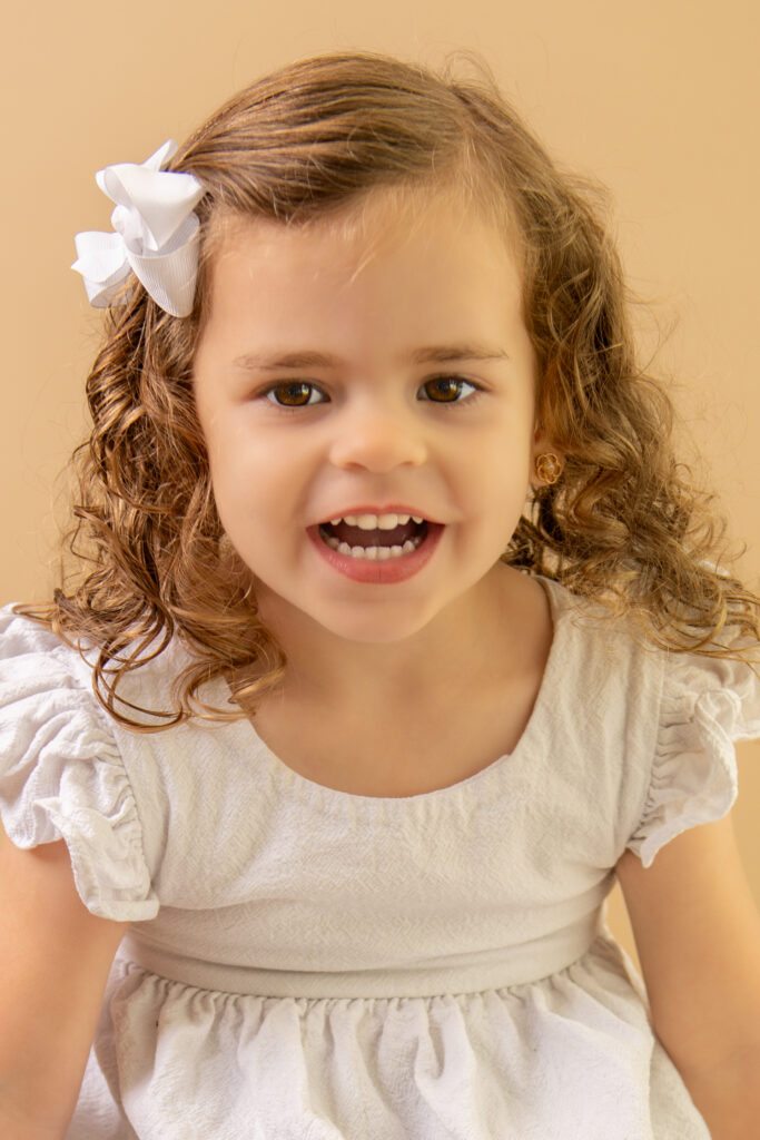 smiling toddler girl headshot pageant photography pictures